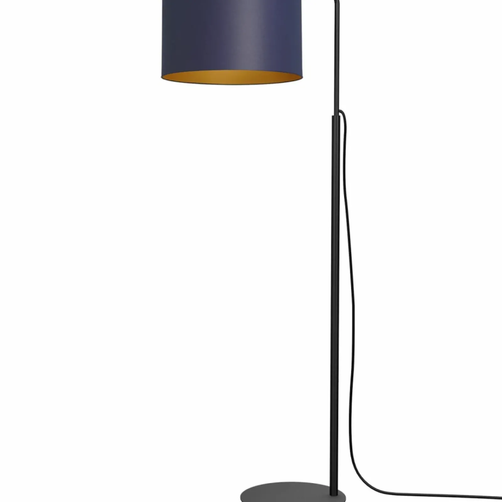 Sklep Kaja Ponadczasowa lampa podłogowa, granatowa LX 3575 z serii ARDEN | Kaja* Lampy Podłogowe Z Abażurem|Tradycyjne Lampy Podłogowe