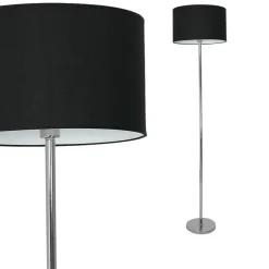 Sklep Kaja Ponadczasowa lampa podłogowa z czarnym abażurem ML6382 CASINO | Kaja* Lampy Podłogowe Z Abażurem|Tradycyjne Lampy Podłogowe
