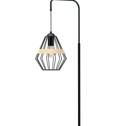Sklep Kaja Ponadczasowa lampa podłogowa, druciany klosz MLP5528 z serii CLIFF | Kaja Oświet* Tradycyjne Lampy Podłogowe