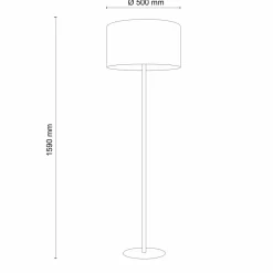 Sklep Kaja Ponadczasowa lampa stojąca do salonu TK 5476 z serii EARTH | Kaja* Lampy Podłogowe Z Abażurem