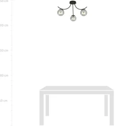 Sklep Kaja Ponadczasowa lampa sufitowa do sypialni 1110/3 BOSTON | Kaja Cheap