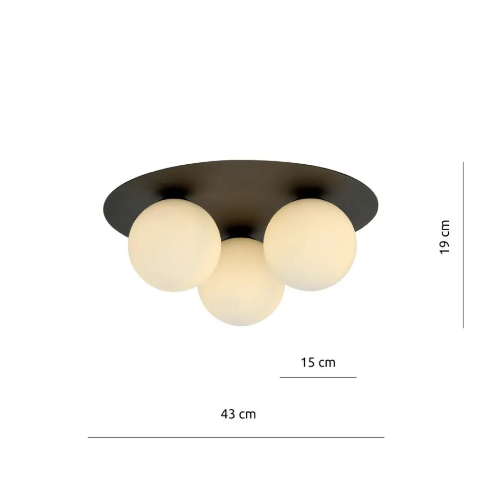 Sklep Kaja Ponadczasowa lampa sufitowa z białymi kulami 1127/3 SOLAR | Kaja Store