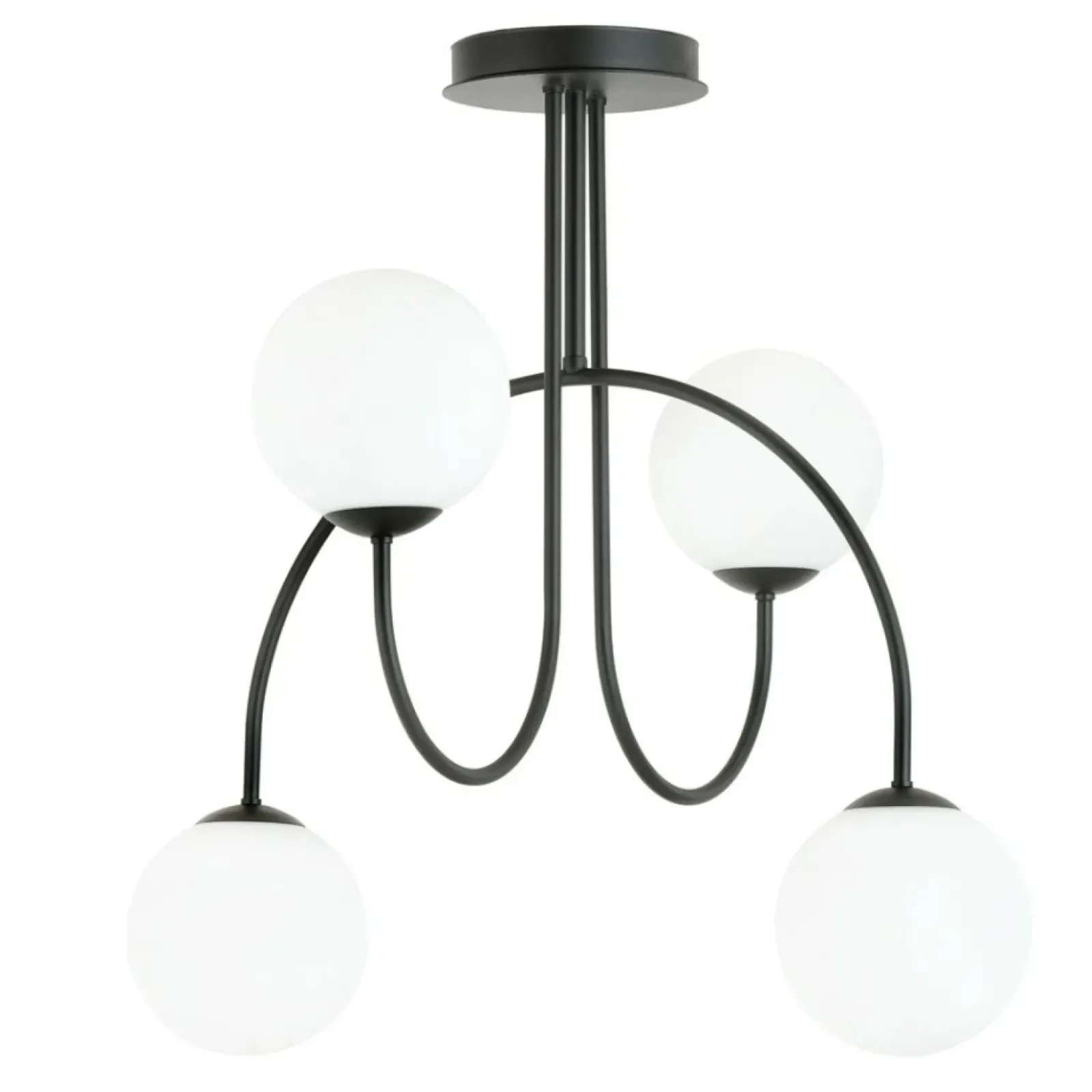 Sklep Kaja Ponadczasowa lampa sufitowa z kloszami 1288/4A z serii ARCHI | Kaja Shop