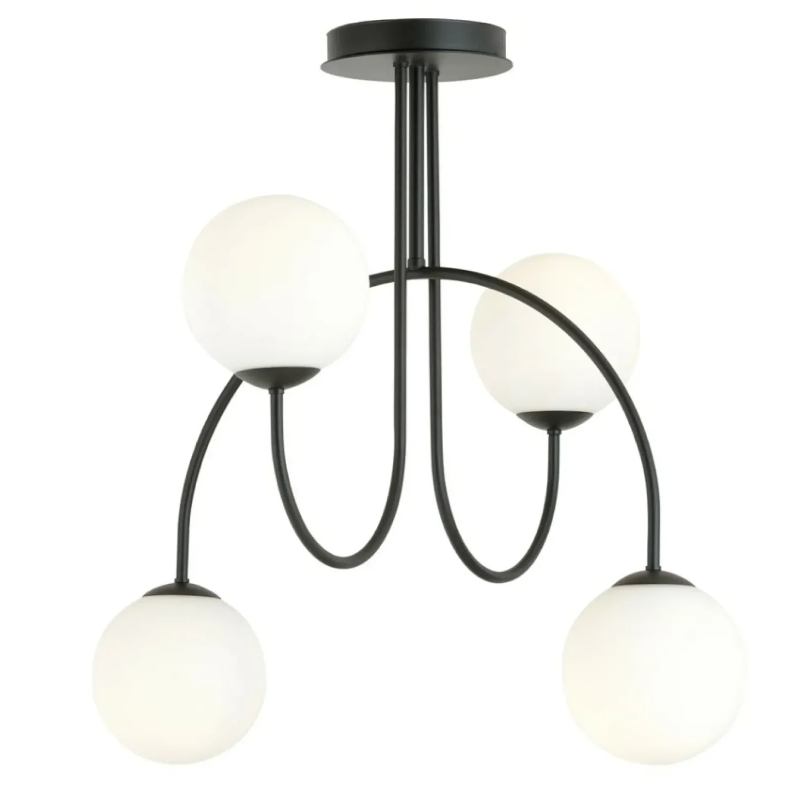 Sklep Kaja Ponadczasowa lampa sufitowa z kloszami 1288/4A z serii ARCHI | Kaja Shop