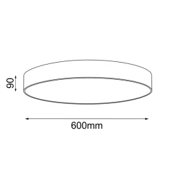 Sklep Kaja Ponadczasowa lampa sufitowa ⌀60cm ANT 1297 SENGO | Kaja Oświetlenie* Plafony Klasyczne|Plafony Nowoczesne