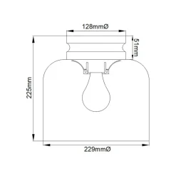 Sklep Kaja Ponadczasowa lampa sufitowa FE-HOUNSLOW-F-PN z serii HOUNSLOW* Plafony Klasyczne