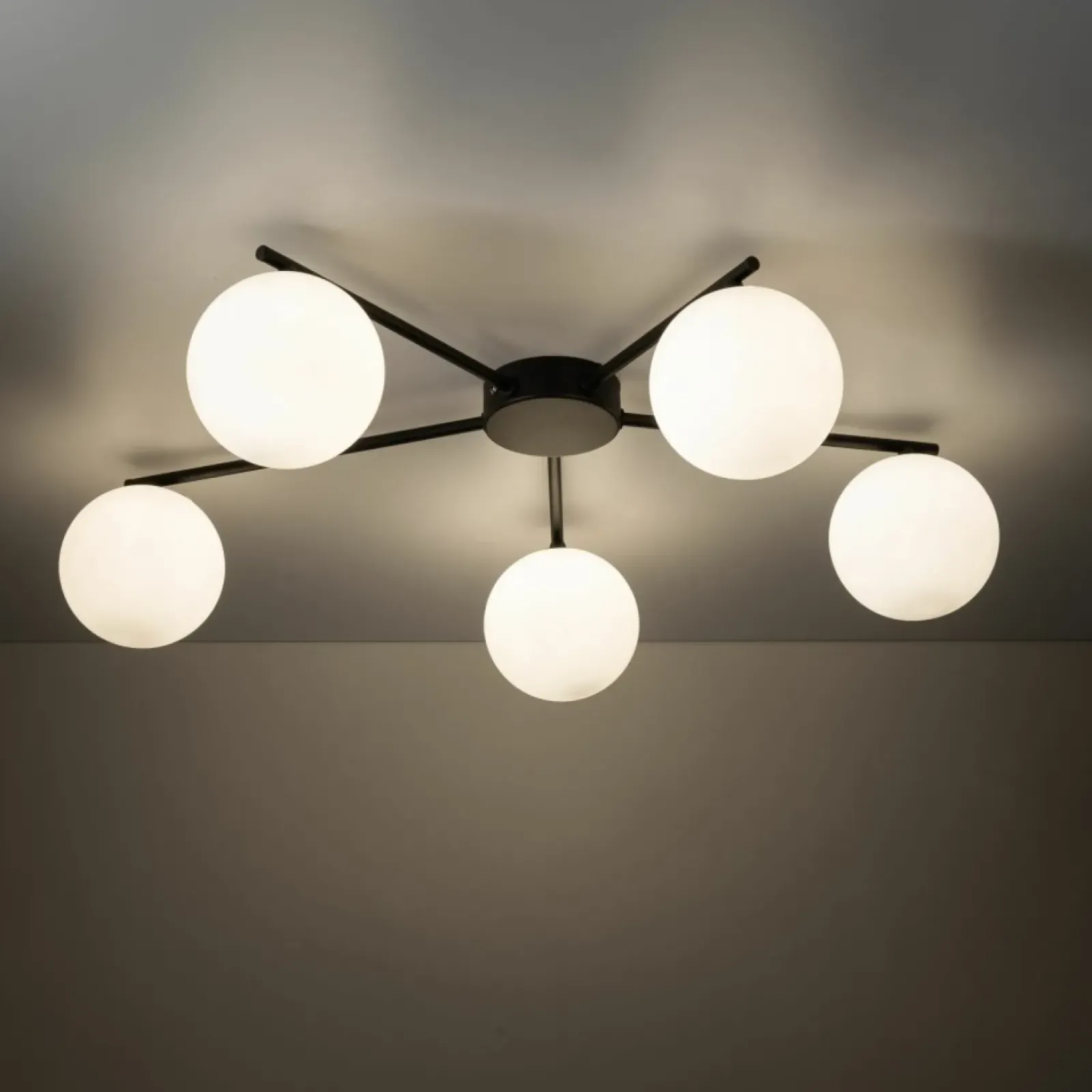 Sklep Kaja Ponadczasowa lampa sufitowa z kulami TK 10262 ELTON BLACK | Kaja Store