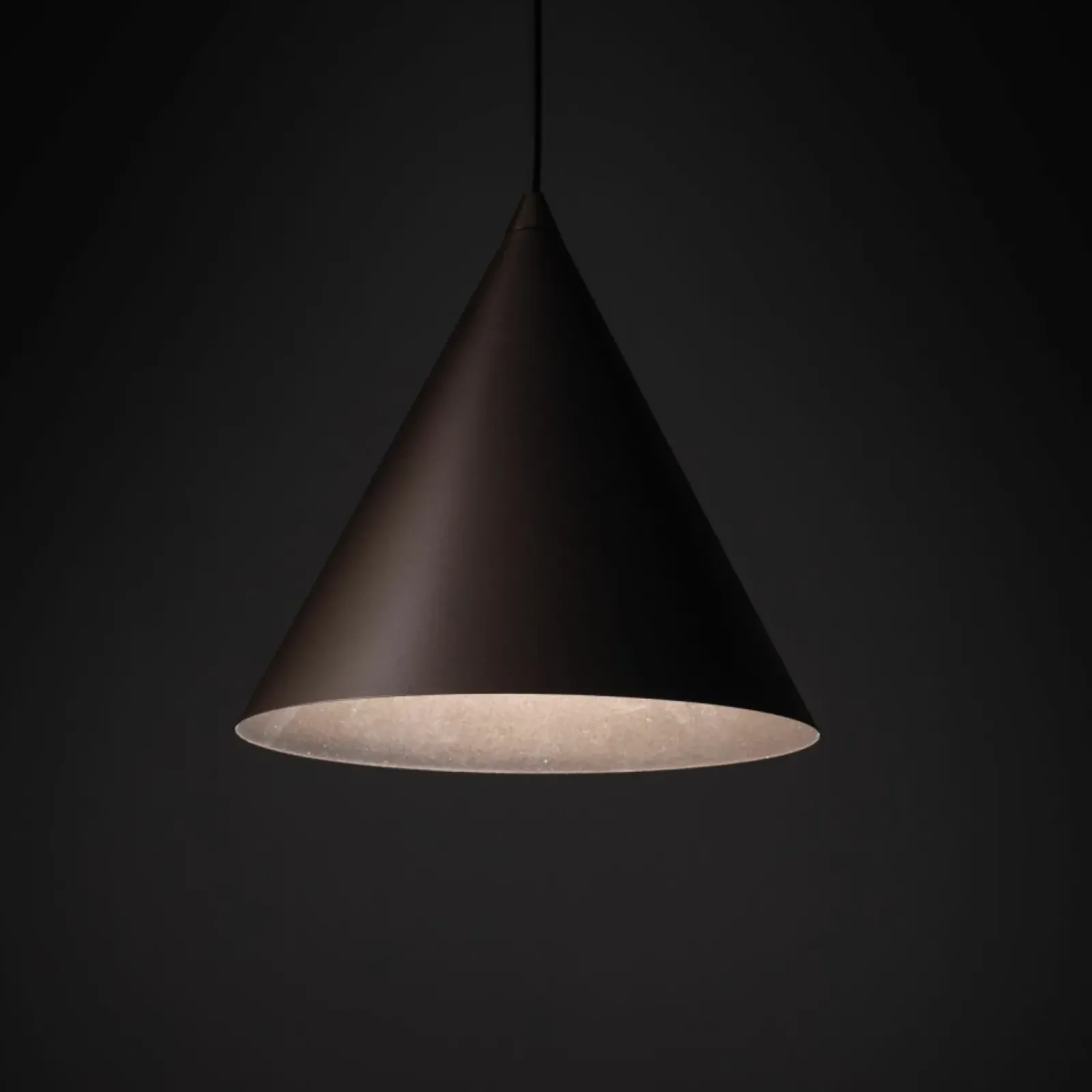 Sklep Kaja Ponadczasowa lampa w kolorze brązowym ⌀25cm TK 10037 CONO | Kaja Sale