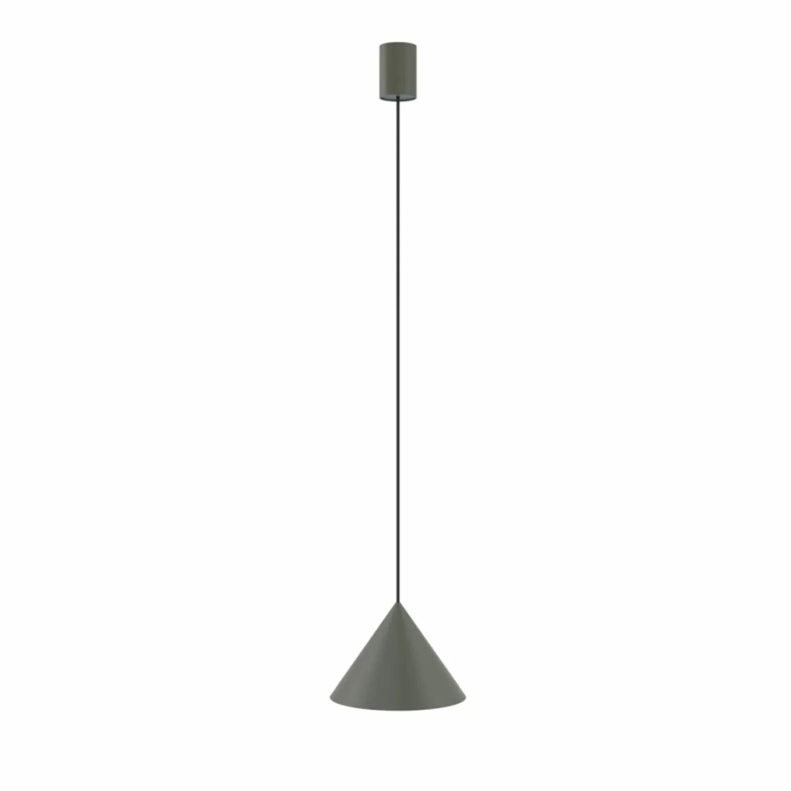 Sklep Kaja Ponadczasowa lampa wisząca, stożkowy klosz ⌀20,5cm 10881 ZENITH | Kaja szary Online