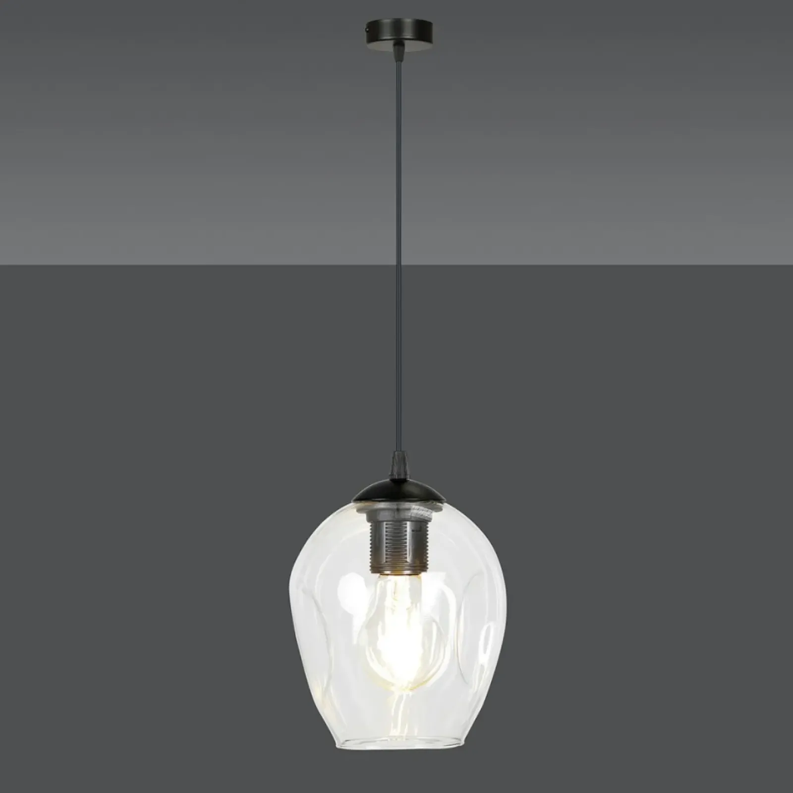 Sklep Kaja Ponadczasowa lampa wisząca, ozdobny klosz 679/1 ISTAR | Kaja Best