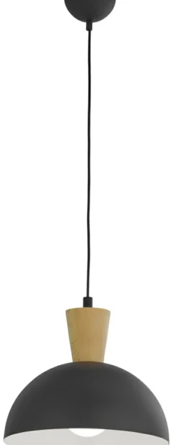 Sklep Kaja Ponadczasowa lampa wisząca z drewnem JUP 1839 VITO | Kaja Oświetlenie* Randole Tradycyjne