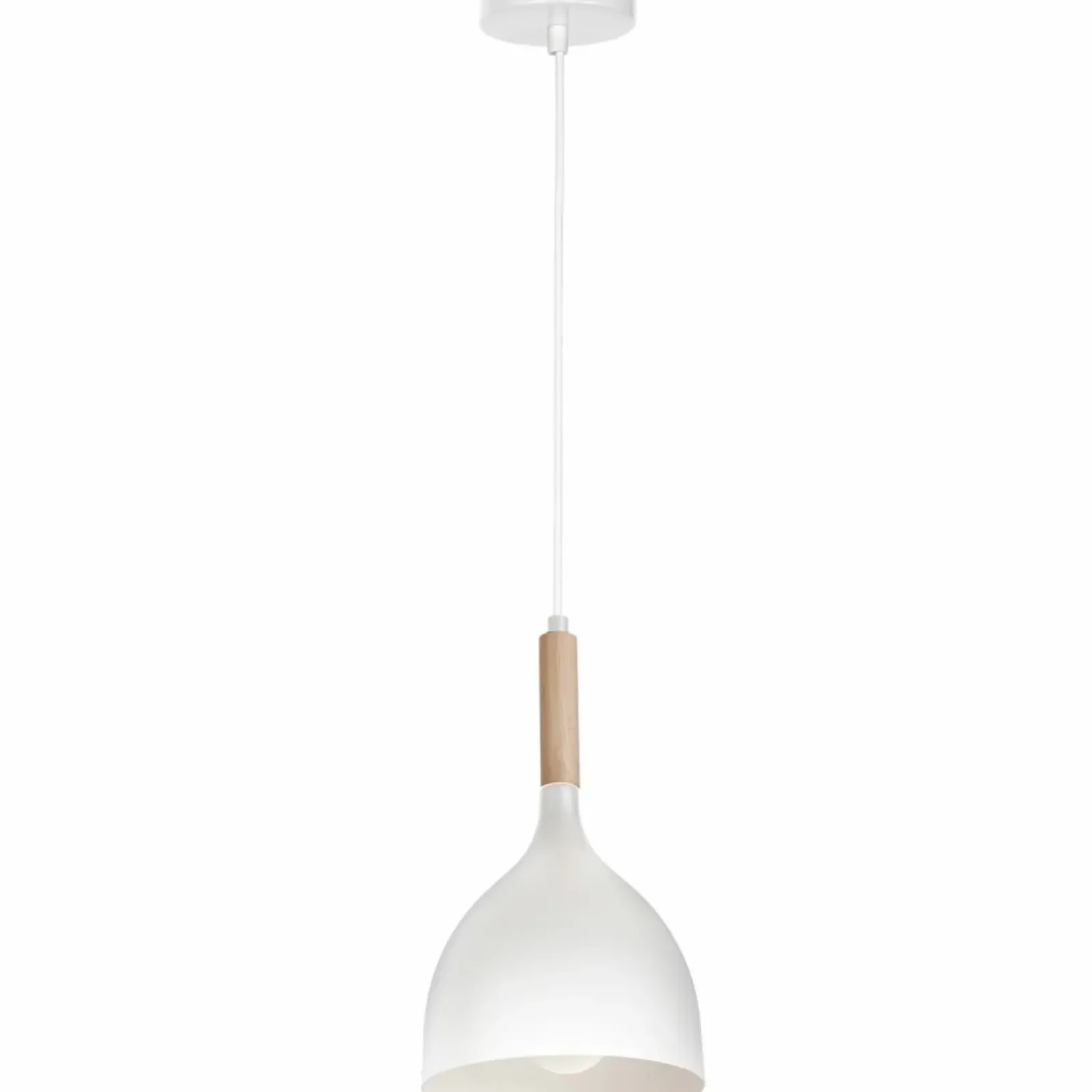 Sklep Kaja Ponadczasowa lampa wisząca, w kolorze bieli LX 1194 z serii NOAK WOOD Cheap