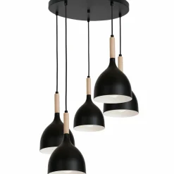 Sklep Kaja Ponadczasowa lampa wisząca, z drewnem LX 1878 z serii NOAK WOOD | Kaja Store