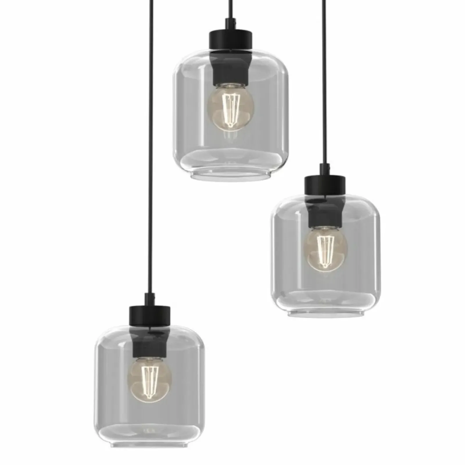 Sklep Kaja Ponadczasowa lampa wisząca, klosze słoiki MLP8375 SOMBRA | Kaja Outlet