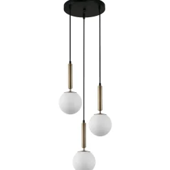 Sklep Kaja Ponadczasowa lampa wisząca PND-2324-3A GD+OPAL RAVENA | Kaja Hot