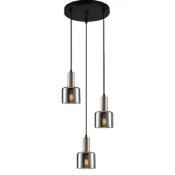 Sklep Kaja Ponadczasowa lampa wisząca PND-65342-3A-SC+SG SANTIA | Kaja Best