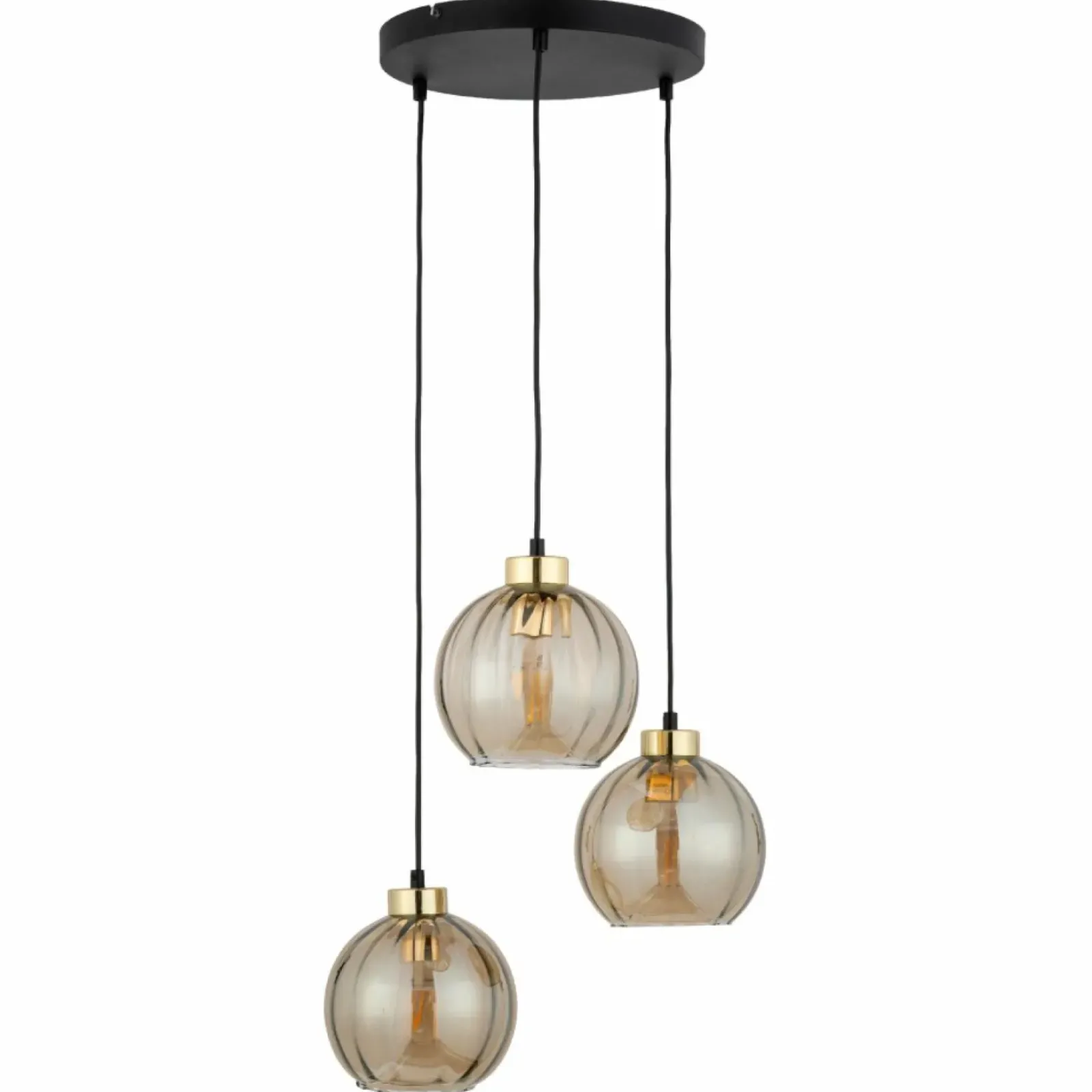 Sklep Kaja Ponadczasowa lampa wisząca z miodowymi kloszami TK 4637 z serii DEVI Clearance