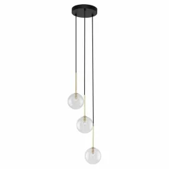 Sklep Kaja Ponadczasowa lampa wisząca, przezroczyste kule TK 5942 NILOS | Kaja Cheap