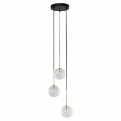 Sklep Kaja Ponadczasowa lampa wisząca, przezroczyste kule TK 5942 NILOS | Kaja Cheap