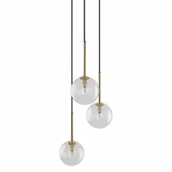 Sklep Kaja Ponadczasowa lampa wisząca, przezroczyste kule TK 5942 NILOS | Kaja Cheap