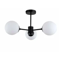 Sklep Kaja Ponadczasowa lampa z okrągłymi kloszami LP-1345/3P BK z serii ROMA Best