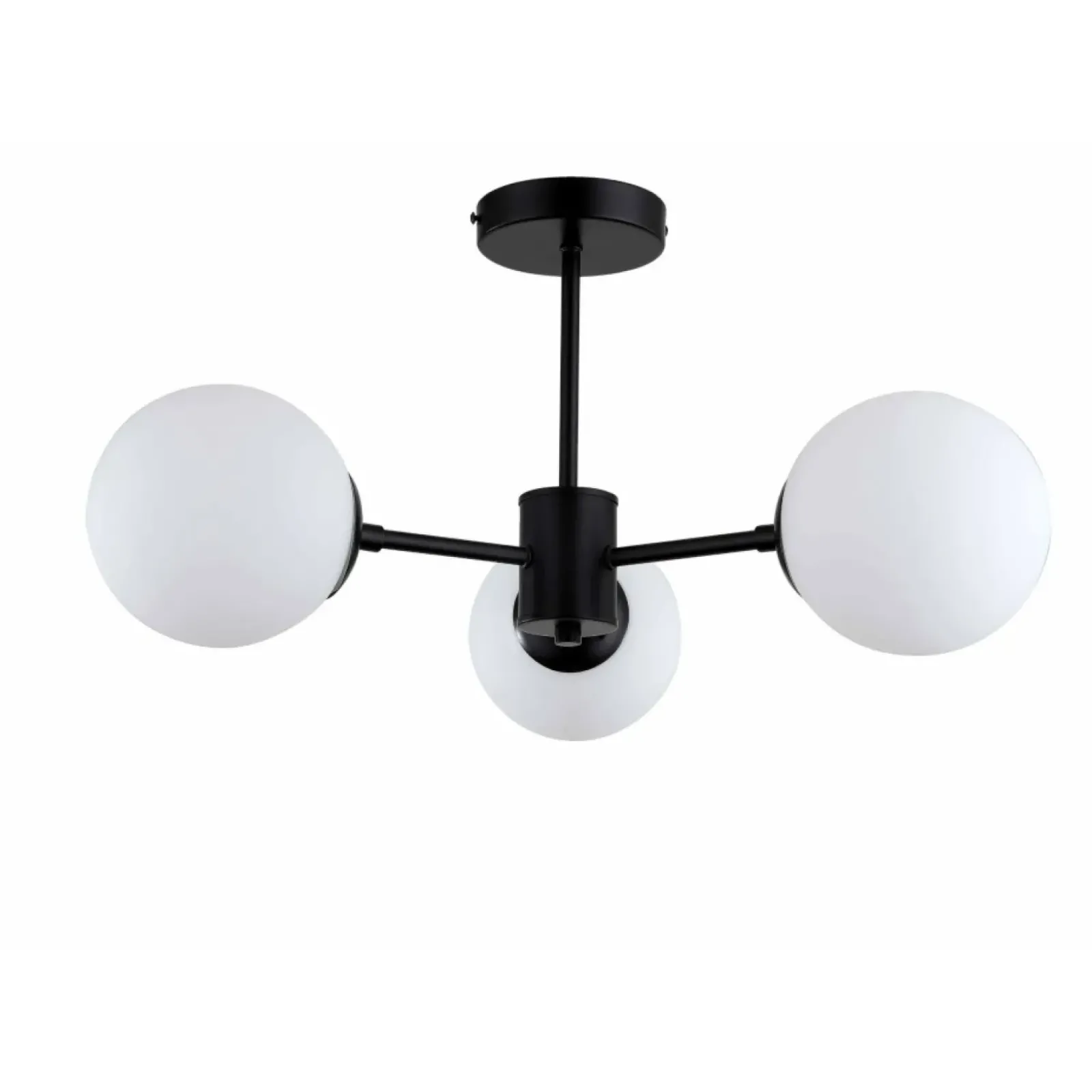 Sklep Kaja Ponadczasowa lampa z okrągłymi kloszami LP-1345/3P BK z serii ROMA Best