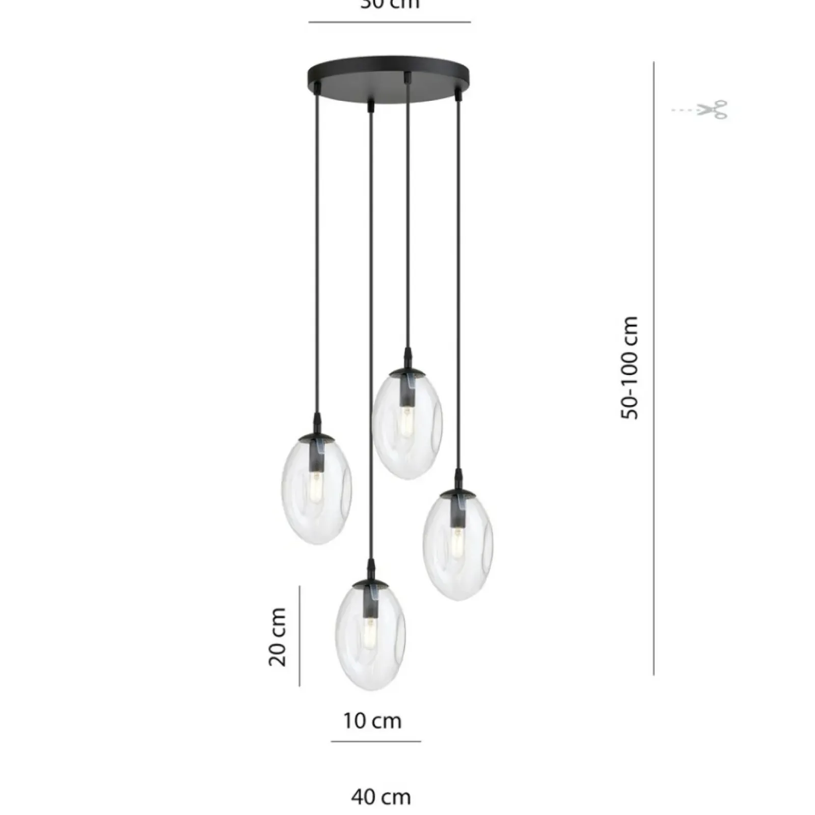 Sklep Kaja Ponadczasowa lampa z podłużnymi kloszami 1265/4PREM z serii ASTRAL Hot