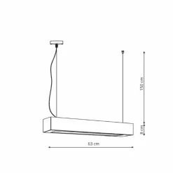 Sklep Kaja Ponadczasowa listwa wisząca LED LP-7001/1P 20 WH-63 18/4 z serii IBROS Store