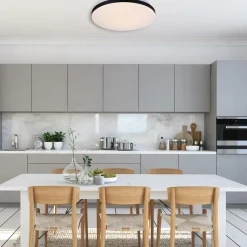 Sklep Kaja Ponadczasowa, okrągła lampa sufitowa LED LP-335/1C S 4BK – BABILON* Lampy Led|Plafony Klasyczne