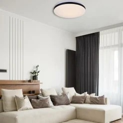 Sklep Kaja Ponadczasowa, okrągła lampa sufitowa LED LP-335/1C S 4BK – BABILON* Lampy Led|Plafony Klasyczne