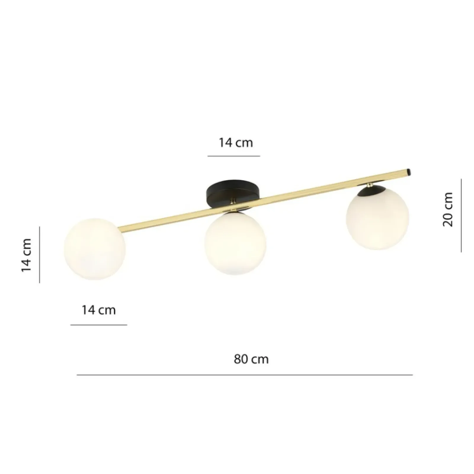 Sklep Kaja Ponadczasowa, prosta lampa sufitowa do holu 1248/3 z serii SPLENDI Cheap