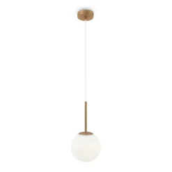 Sklep Kaja Ponadczasowa, złota lampa wisząca ⌀18cm MOD321PL-01G2 serii BASIC FORM New