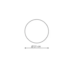 Sklep Kaja Ponadczasowy plafon ⌀21cm LP-8102/1C-12W WH PLATILLO | Kaja* Lampy Led|Plafony Nowoczesne