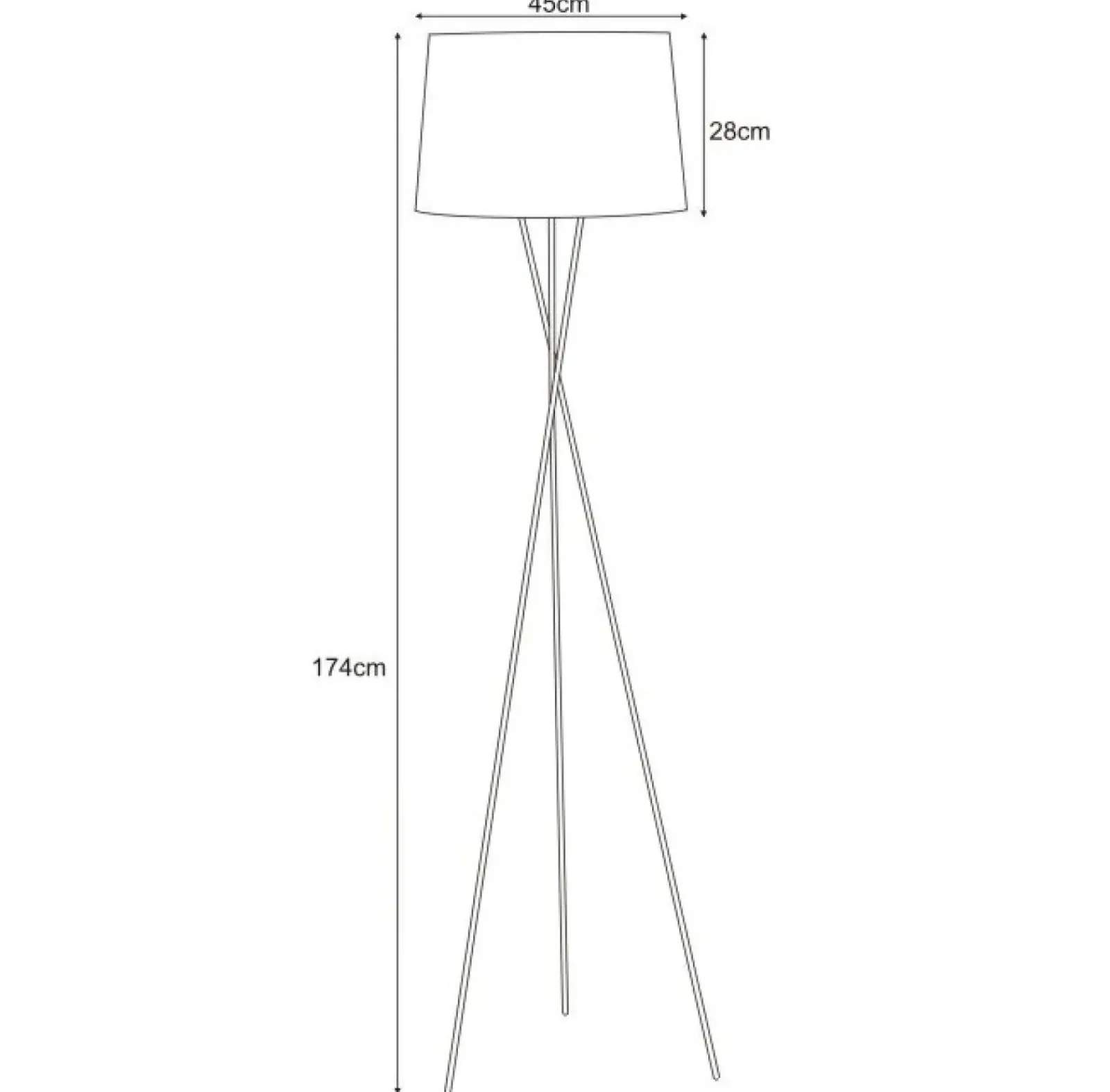 Sklep Kaja Ponadczasowy trójnóg lampa podłogowa K-4363 REMI WHITE | Kaja* Lampy Podłogowe Z Abażurem|Lampy Podłogowe