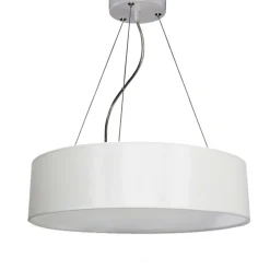 Sklep Kaja Ponadczasowy żyrandol z abażurem LP-8144/1P WH DELOS | Kaja Sale