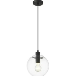 Sklep Kaja Ponadczasowy zwis z kloszem ⌀20cm LP-004/1P S BK PUERTO | Kaja Cheap