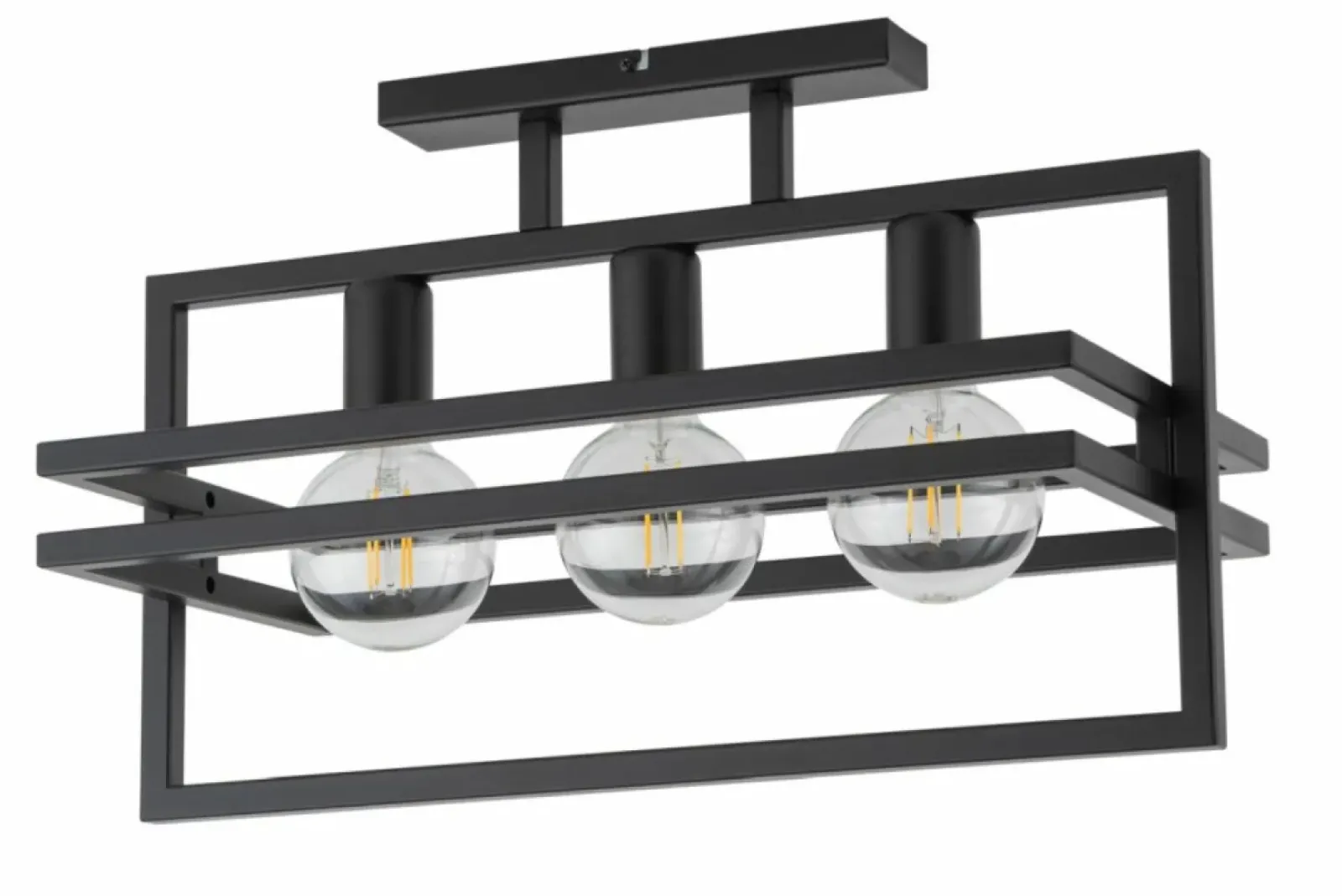 Sklep Kaja Potrójna, czarna lampa sufitowa bez klosza SIG 32406 z serii MERCI CZ czarny Flash Sale