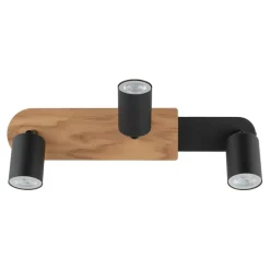 Sklep Kaja Potrójna, czarno-drewniana listwa do holu TK 4675 z serii COVER WOOD Shop