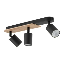 Sklep Kaja Potrójna, czarno-drewniana listwa do holu TK 4675 z serii COVER WOOD Shop