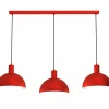 Sklep Kaja Potrójna, czerwona lampa wisząca do jadalni LX 4313 HANDA | Kaja Online