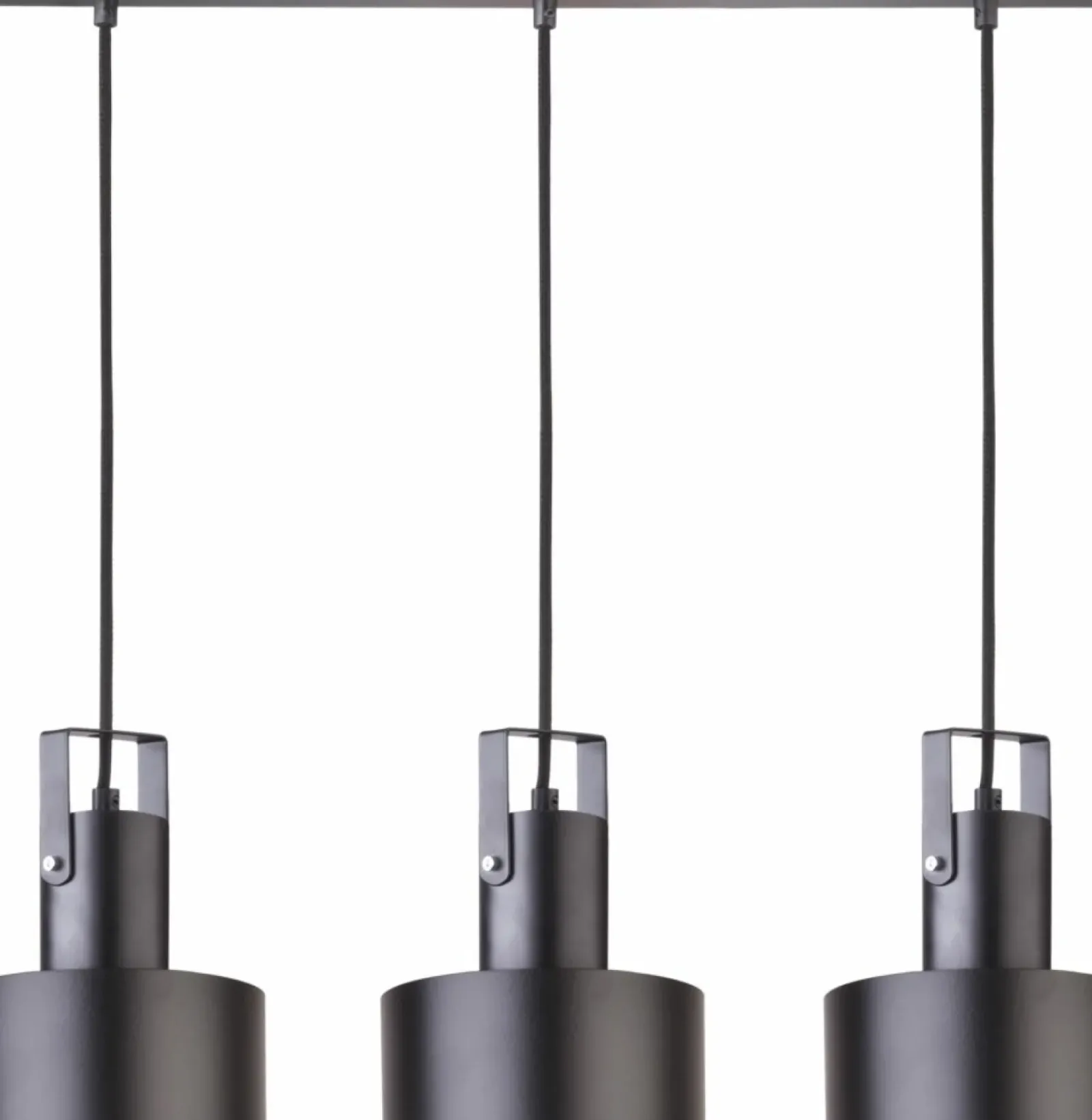 Sklep Kaja Potrójna, industrialna lampa wisząca na listwie SIG 31194 - RIF PLUS czarny Best