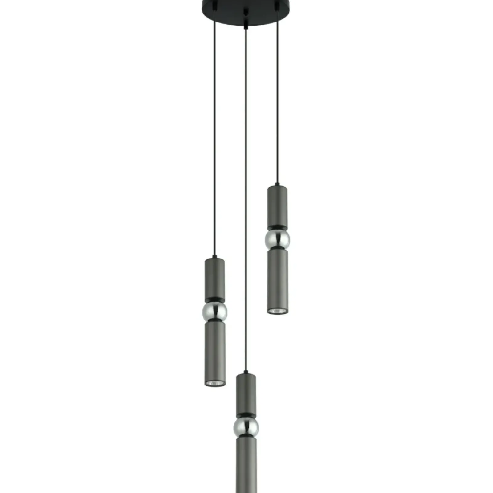 Sklep Kaja Potrójna kaskada z wąskich tub PND-14290-3-GR ISIDORA | Kaja Flash Sale