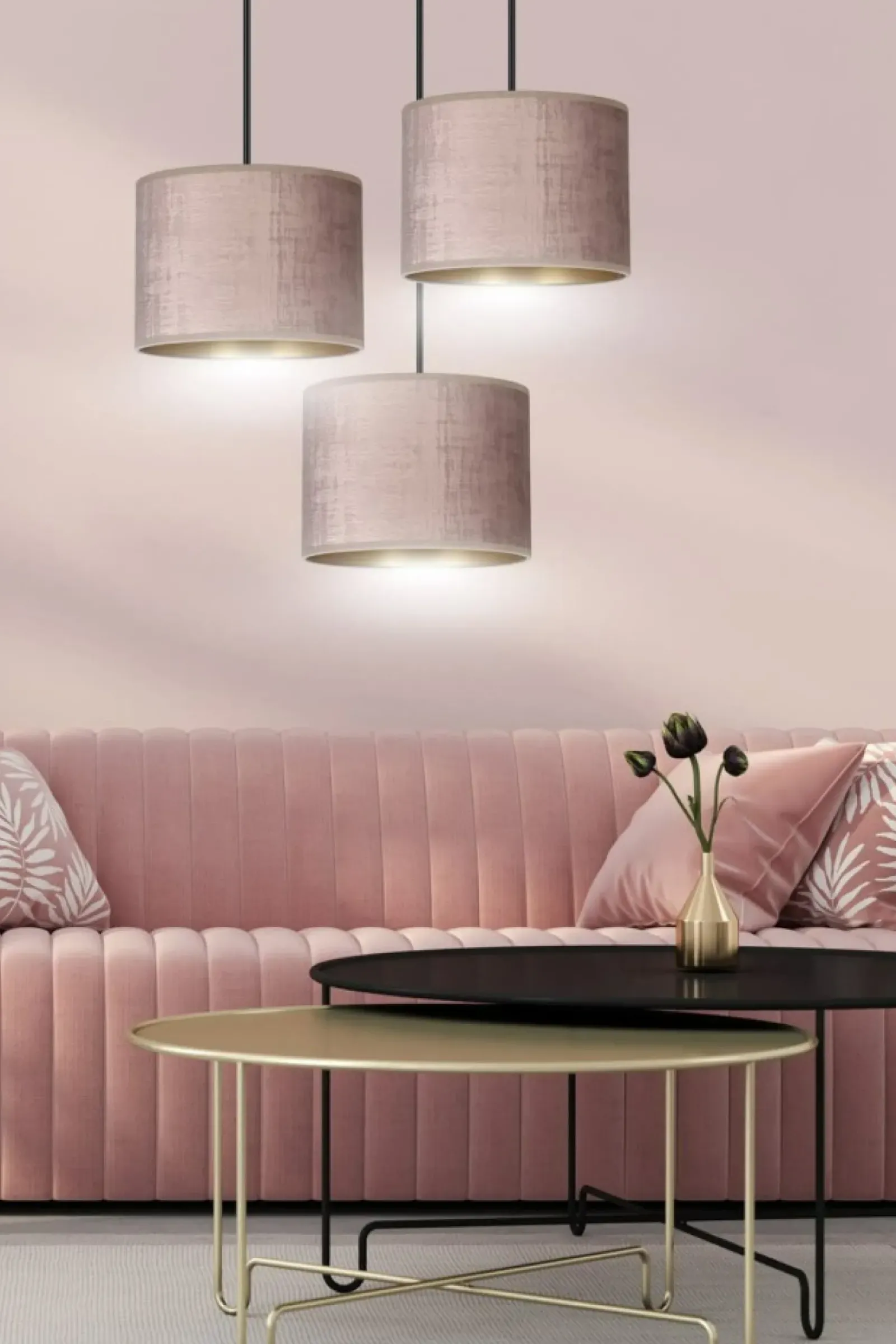Sklep Kaja Potrójna lampa do przytulnej sypialni 1053/3PREM HILDE PREMIUM | Kaja Clearance