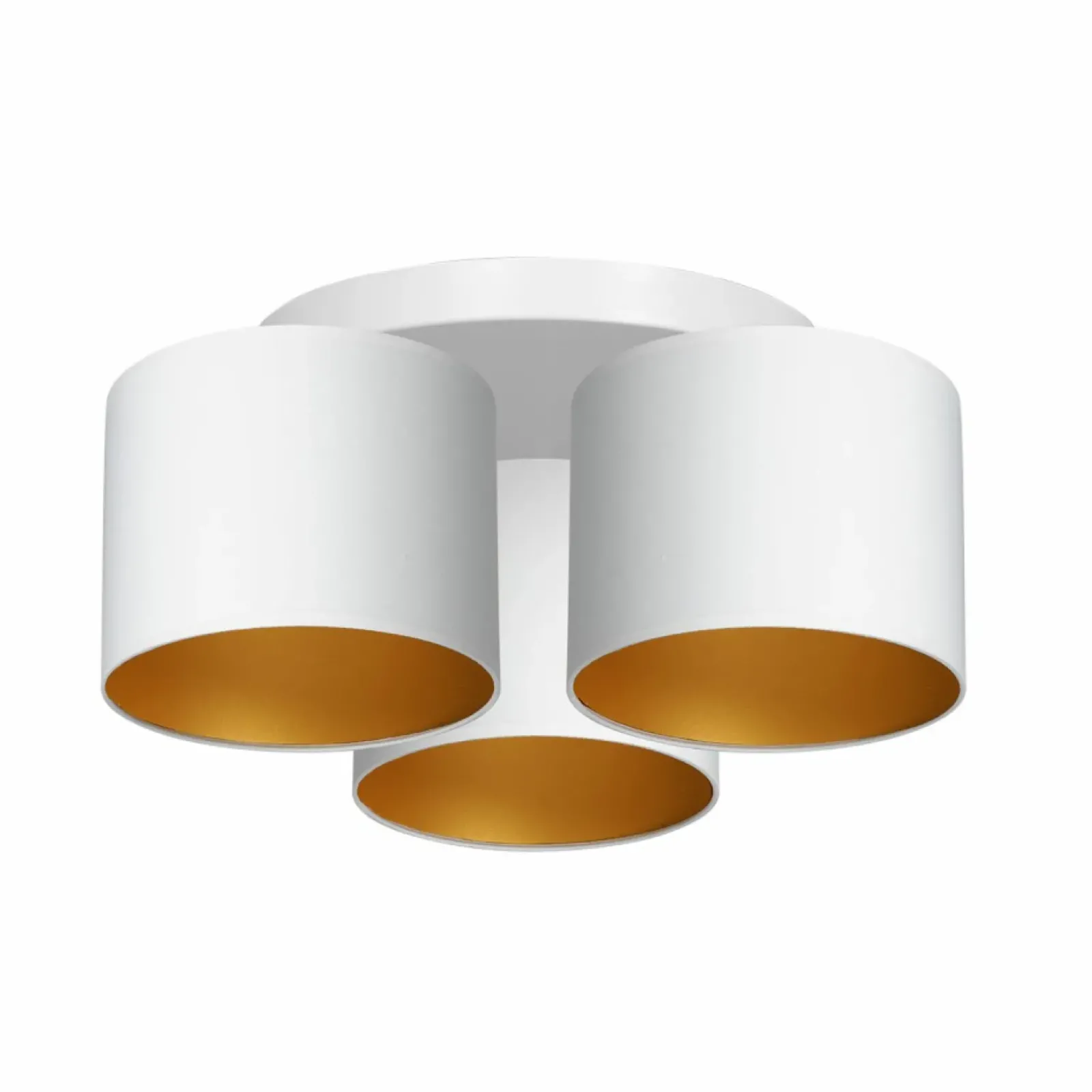 Sklep Kaja Potrójna lampa sufitowa, biało-złote abażury LX 3443 z serii ARDEN Discount
