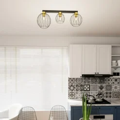 Sklep Kaja Potrójna lampa sufitowa do loftowego salonu 1370/3 z serii NEST Outlet