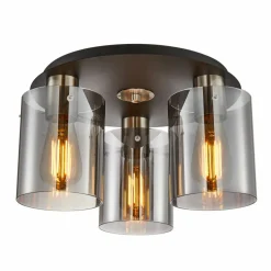 Sklep Kaja Potrójna lampa sufitowa na żarówki E27 SPL-5581-3SC-SC-SG SARDO | Kaja Best