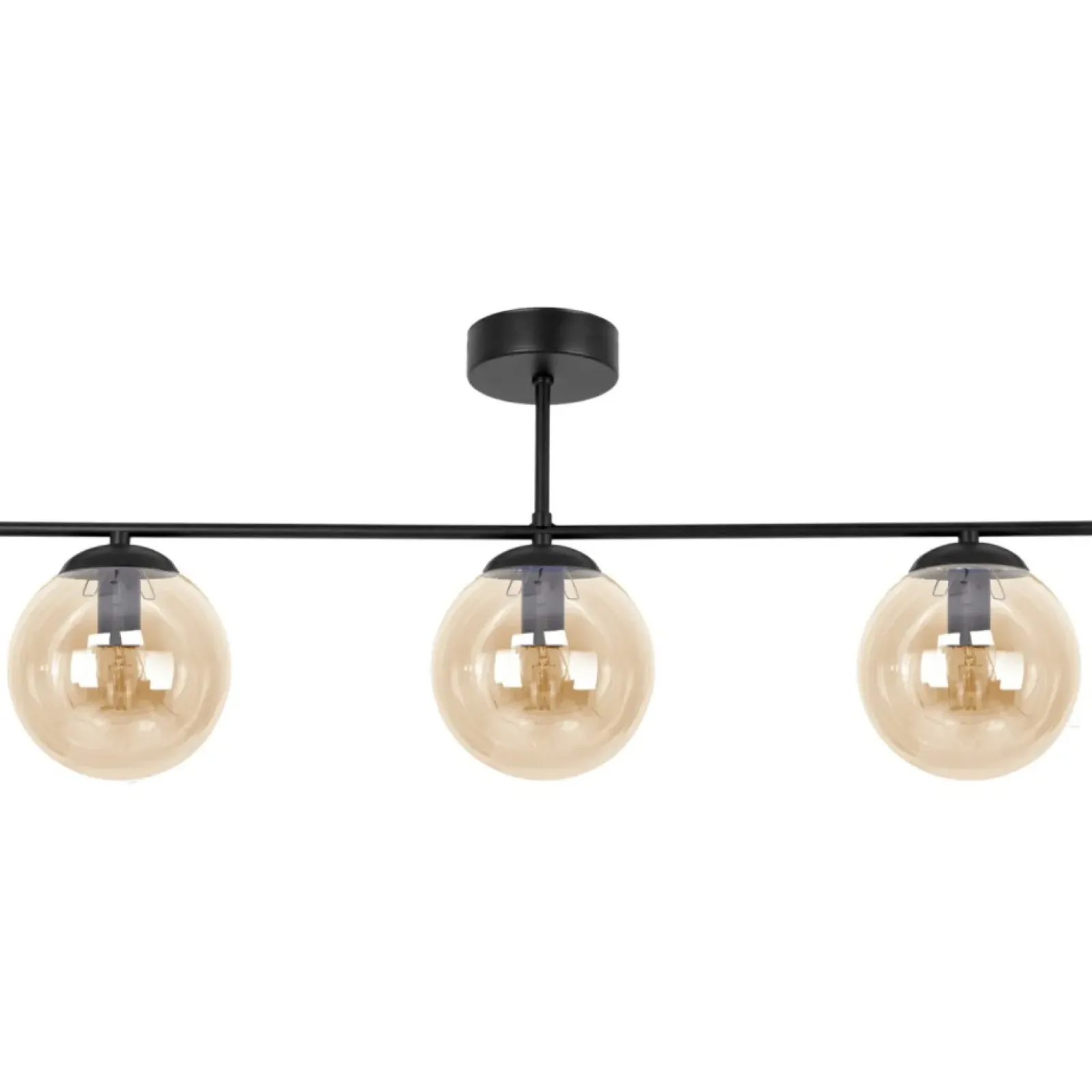 Sklep Kaja Potrójna lampa sufitowa w bursztynowym kolorze K-5164 z serii DELTA Shop