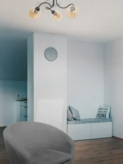 Sklep Kaja Potrójna lampa sufitowa z bursztynowymi kloszami K-5190 z serii DIUNA Flash Sale