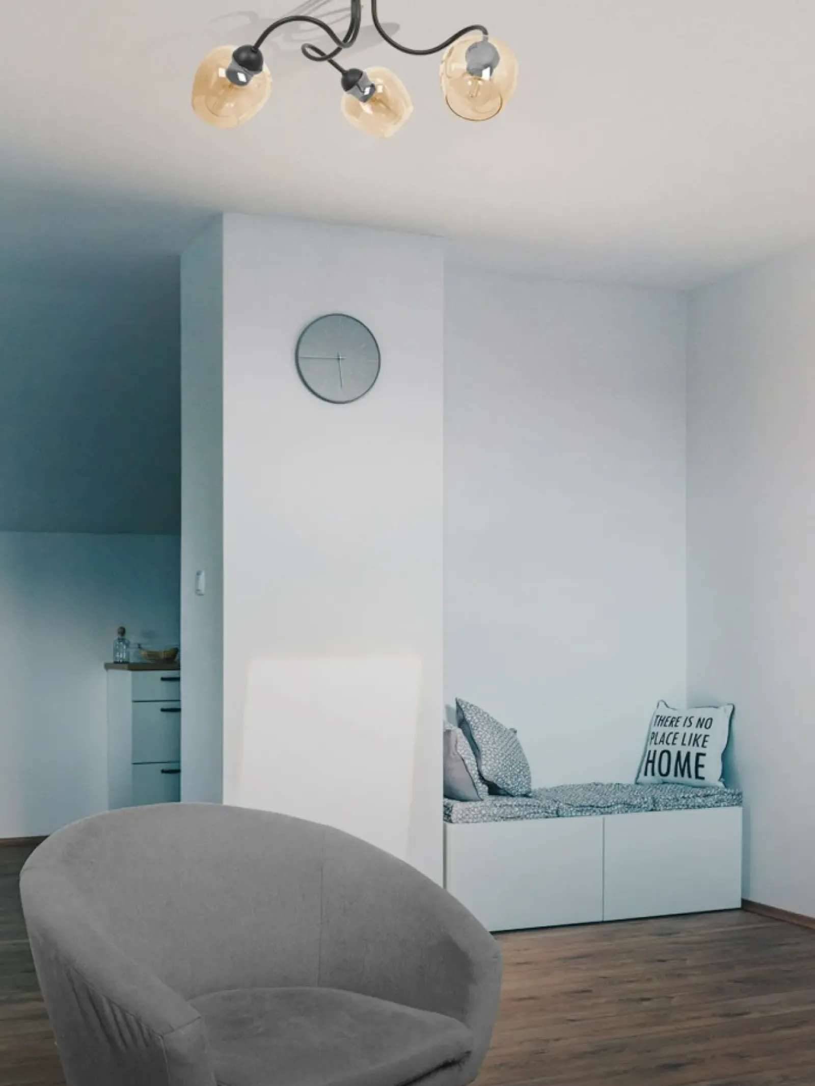 Sklep Kaja Potrójna lampa sufitowa z bursztynowymi kloszami K-5190 z serii DIUNA Flash Sale