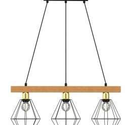 Sklep Kaja Potrójna lampa wisząca, czarny, druciany klosz LX 4106 z serii VASTRA Flash Sale